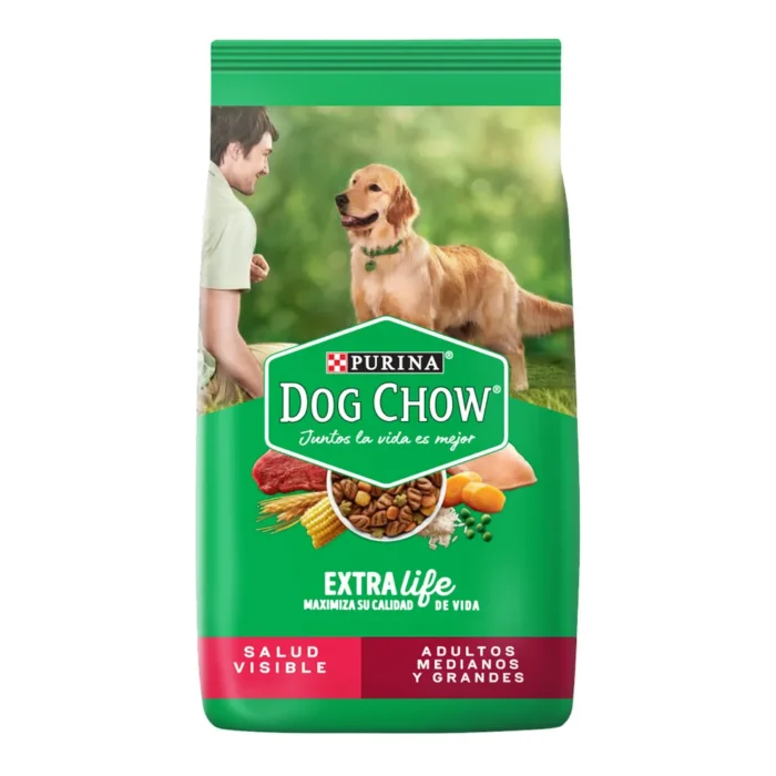 138118 Dog Chow Extra Life Adulto Mediano Y Grande 21kg